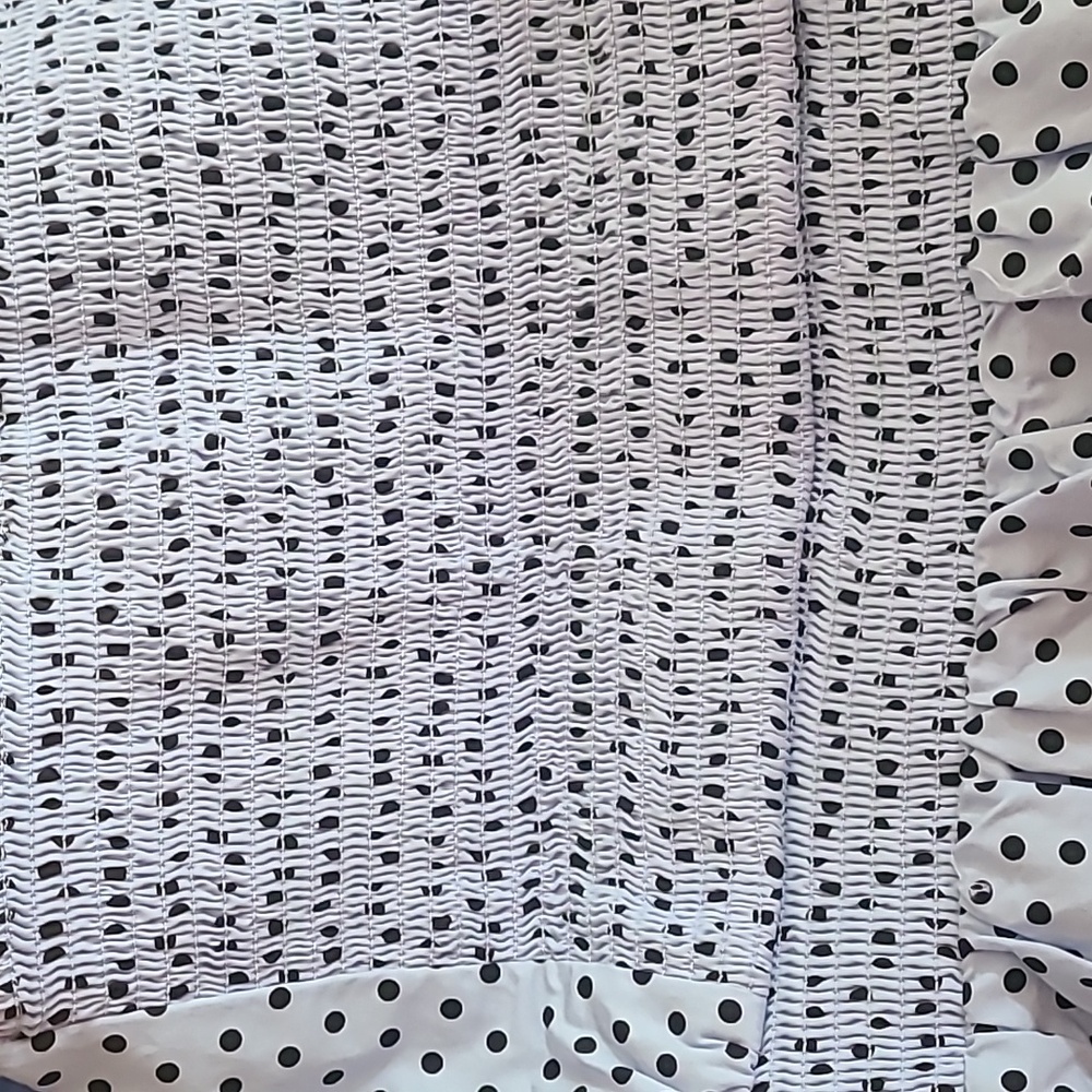 EXPRESS V NECK POLK- A-DOT MAXI DRESS size XL - Picture 7 of 9